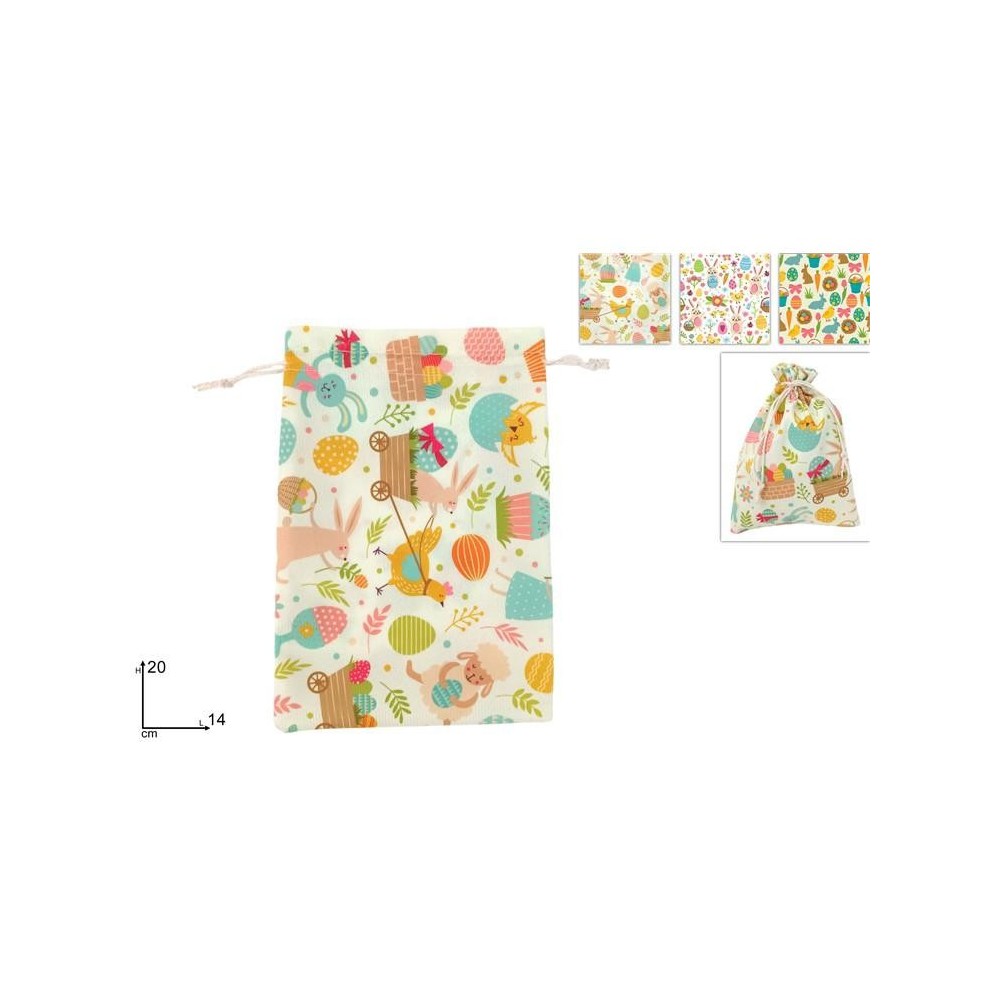 SACCHETTO 14x20 DECORO PASQUALE ASS.